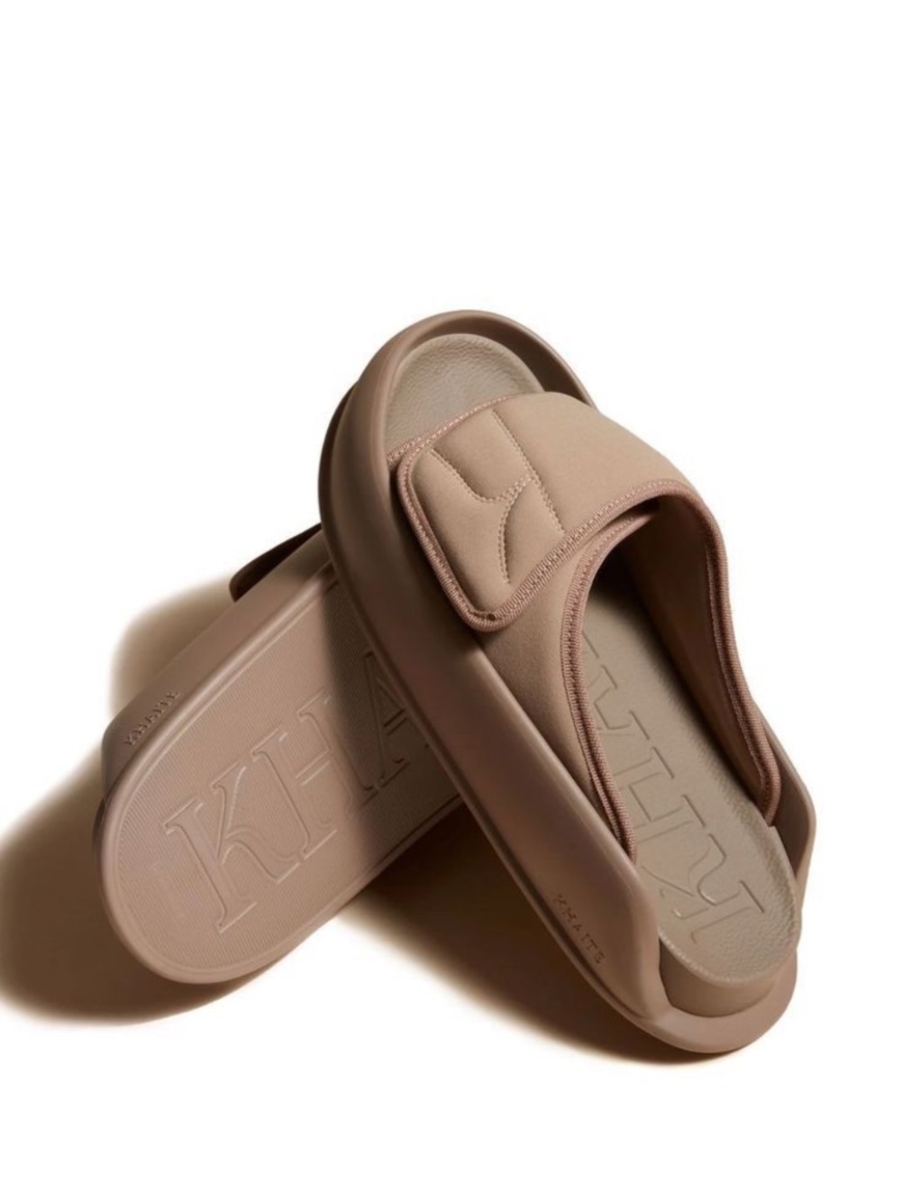 KHAITE Rockaway Pool Slides Oyster Grey Size 37